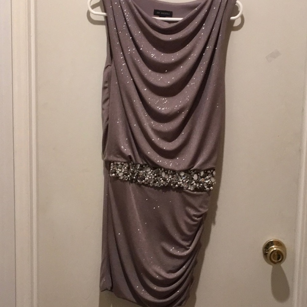 JODI KRISTOPHER GOLD/SPARKLE AFTER 5 DRESS NWOT